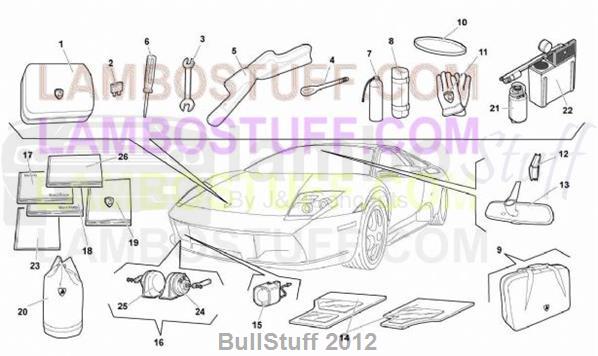 2010 Lamborghini MURCIELAGO LP 640 COUPE JAPAN ACCESSORIES (012.01.00)